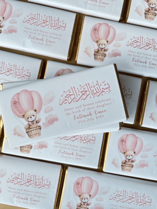 Its a girl/boy Personalised Chocolate Bar - Image 6